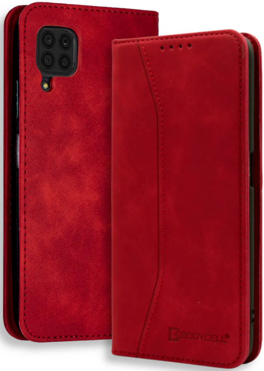 Bodycell Θήκη - Πορτοφόλι Huawei P40 Lite - Red 