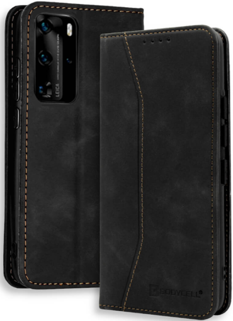 Bodycell Θήκη - Πορτοφόλι Huawei P40 Pro - Black