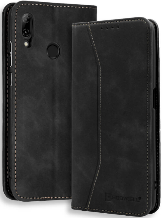 Bodycell Θήκη - Πορτοφόλι Huawei P Smart 2019 - Black