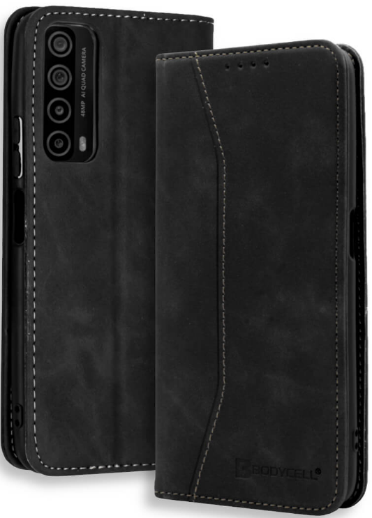 Bodycell Θήκη - Πορτοφόλι Huawei P Smart 2021 - Black 