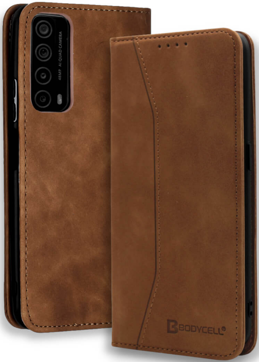 Bodycell Θήκη - Πορτοφόλι Huawei P Smart 2021 - Brown