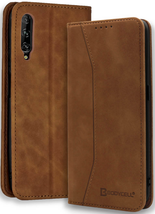 Bodycell Θήκη - Πορτοφόλι Huawei P Smart Pro 2019 - Brown