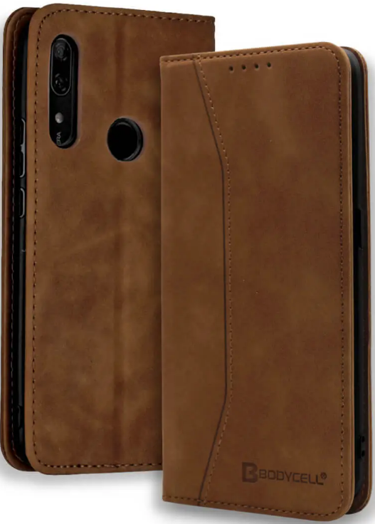 Bodycell Θήκη - Πορτοφόλι Huawei P Smart Z - Brown 