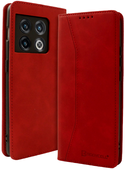 Bodycell Θήκη - Πορτοφόλι OnePlus 10 Pro - Red (