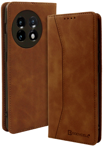 Bodycell Θήκη - Πορτοφόλι OnePlus 11 - Brown
