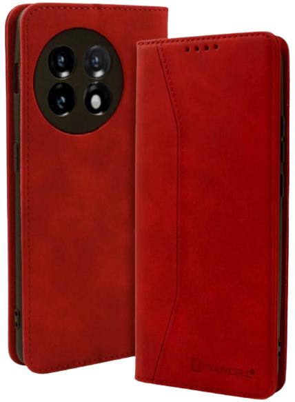 Bodycell Θήκη - Πορτοφόλι OnePlus 11 - Red