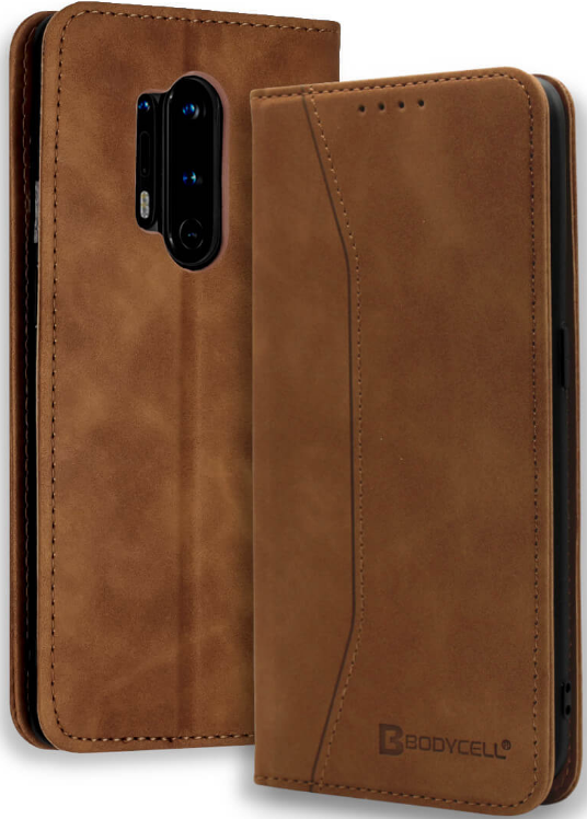 Bodycell Θήκη - Πορτοφόλι OnePlus 8 Pro - Brown