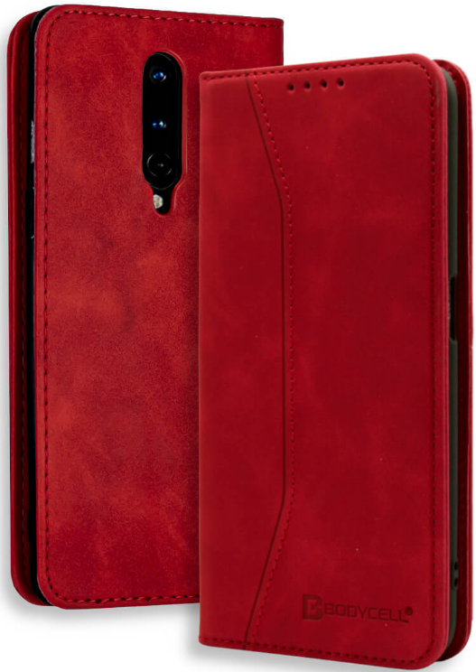 Bodycell Θήκη - Πορτοφόλι OnePlus 8 - Red