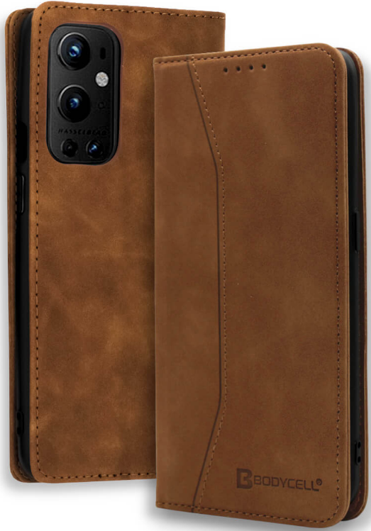 Bodycell Θήκη - Πορτοφόλι OnePlus 9 Pro - Brown