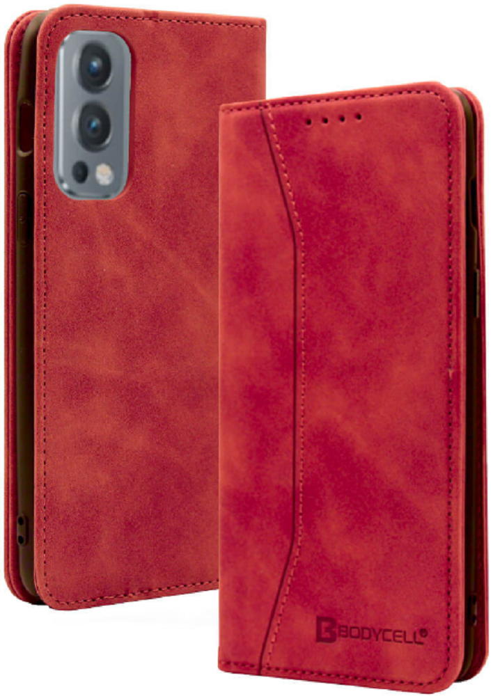 Bodycell Θήκη - Πορτοφόλι OnePlus Nord 2 5G - Red (5206015058639)