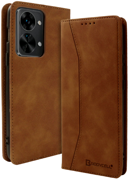 Bodycell Θήκη - Πορτοφόλι OnePlus Nord 2T - Brown (5206015016479)
