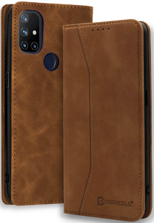 Bodycell Θήκη - Πορτοφόλι OnePlus Nord N10 5G - Brown
