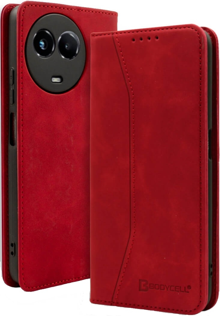 Bodycell Θήκη - Πορτοφόλι Realme 11 5G - Red