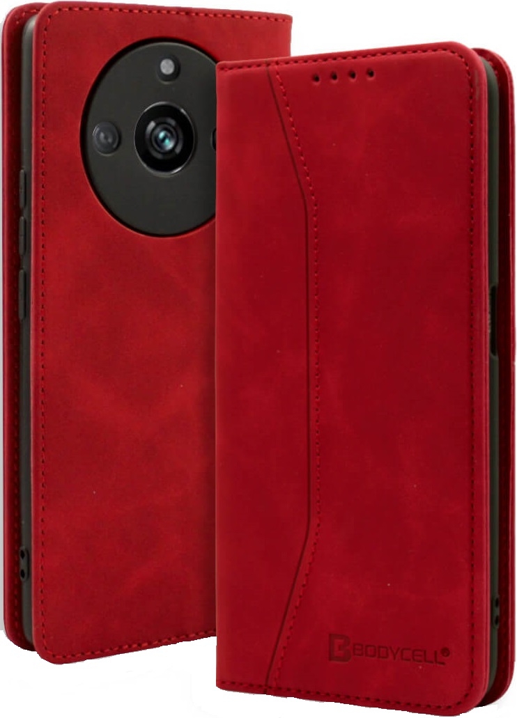 Bodycell Θήκη - Πορτοφόλι Realme 11 Pro Plus - Red