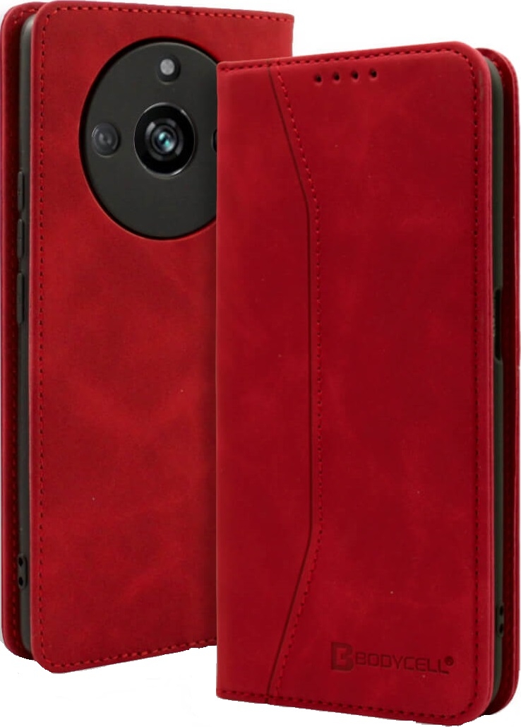 Bodycell Θήκη - Πορτοφόλι Realme 11 Pro - Red