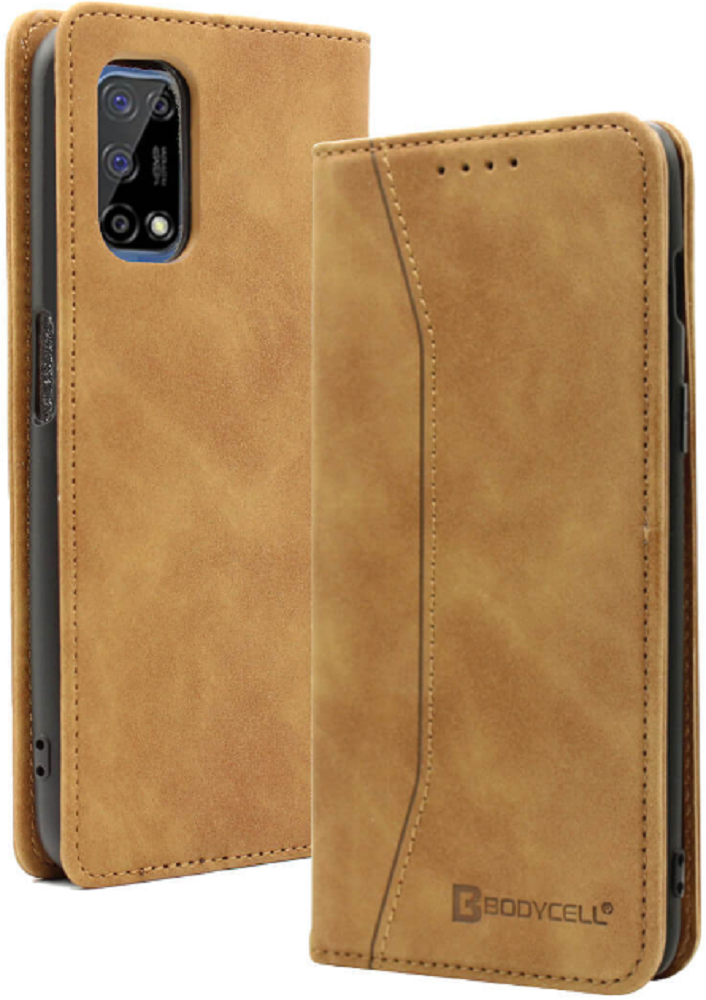Bodycell Θήκη - Πορτοφόλι Realme 7 5G - Brown