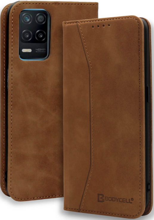 Bodycell Θήκη - Πορτοφόλι Realme 8 5G - Brown