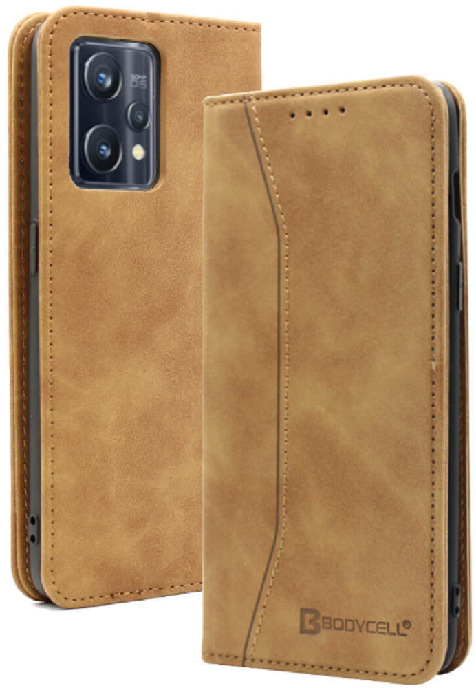 Bodycell Θήκη - Πορτοφόλι Realme 9 Pro Plus - Brown (5206015000966)