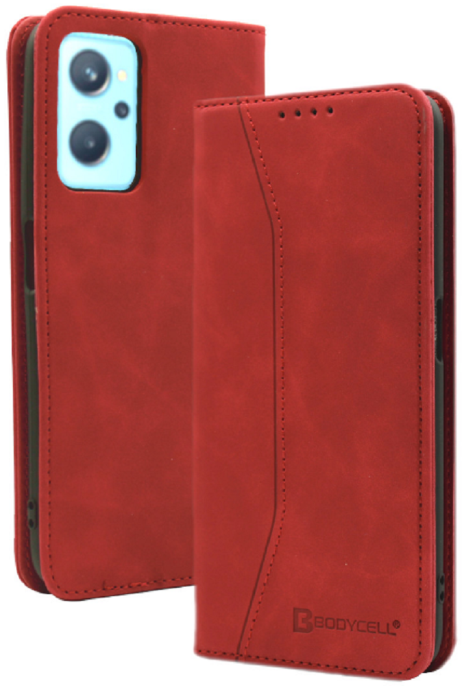 Bodycell Θήκη - Πορτοφόλι Realme 9i - Red