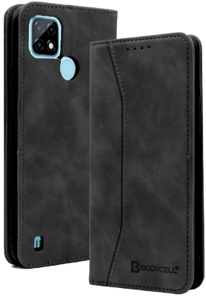 Bodycell Θήκη - Πορτοφόλι Realme C21 - Black (5206015059049)
