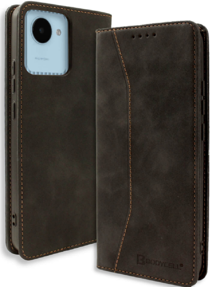 Bodycell Θήκη - Πορτοφόλι Realme C30 - Black