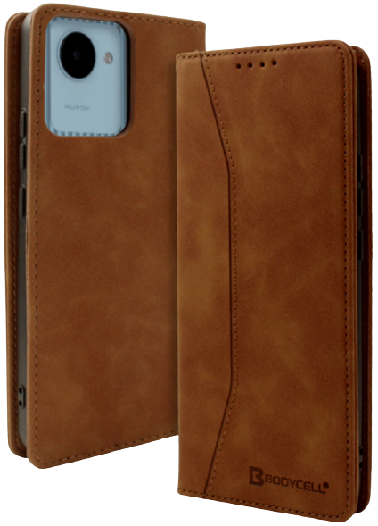 Bodycell Θήκη - Πορτοφόλι Realme C30 - Brown