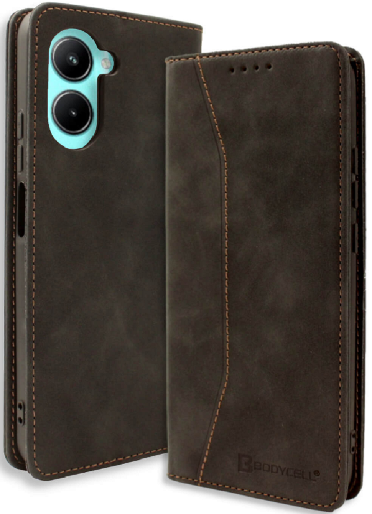 Bodycell Θήκη - Πορτοφόλι Realme C33 - Black