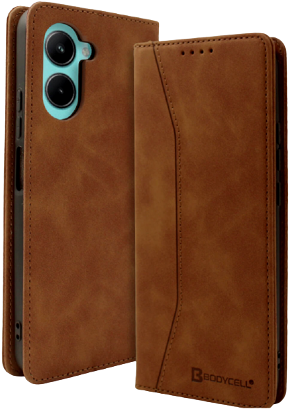 Bodycell Θήκη - Πορτοφόλι Realme C33 - Brown