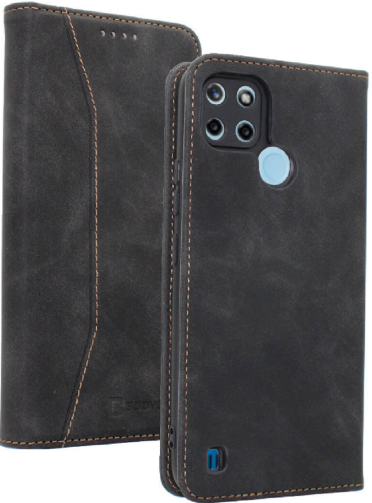 Bodycell Θήκη - Πορτοφόλι Realme C21Y / C25Y - Black