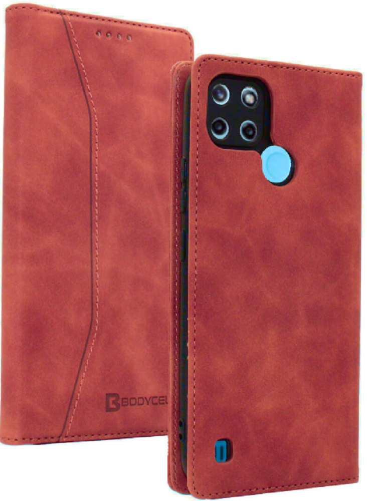 Bodycell Θήκη - Πορτοφόλι Realme C21Y / C25Y - Red