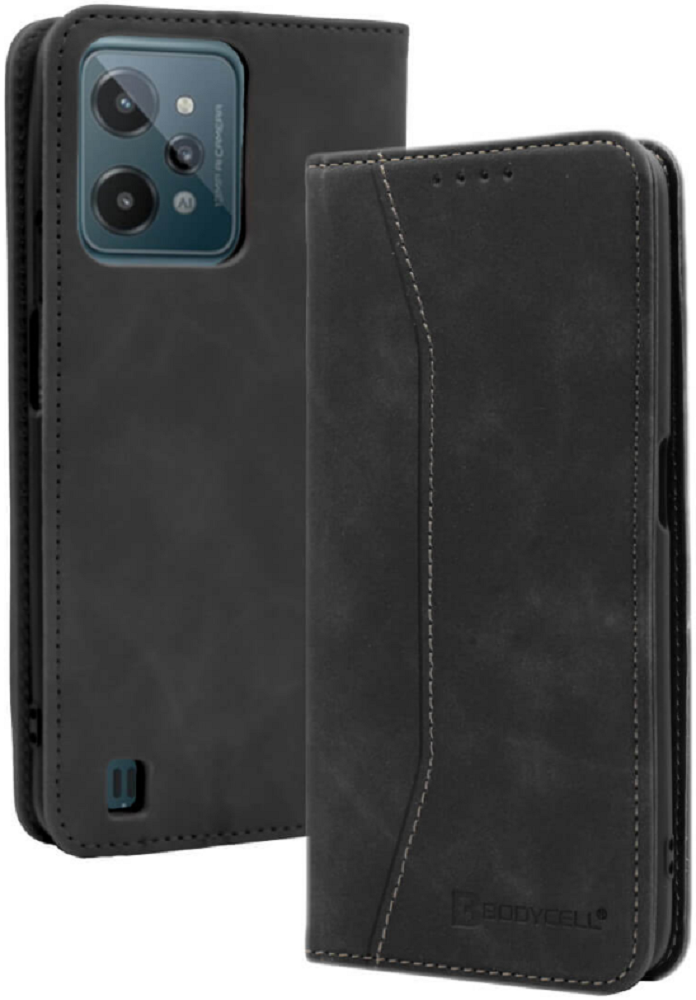 Bodycell Θήκη - Πορτοφόλι Realme C31 - Black