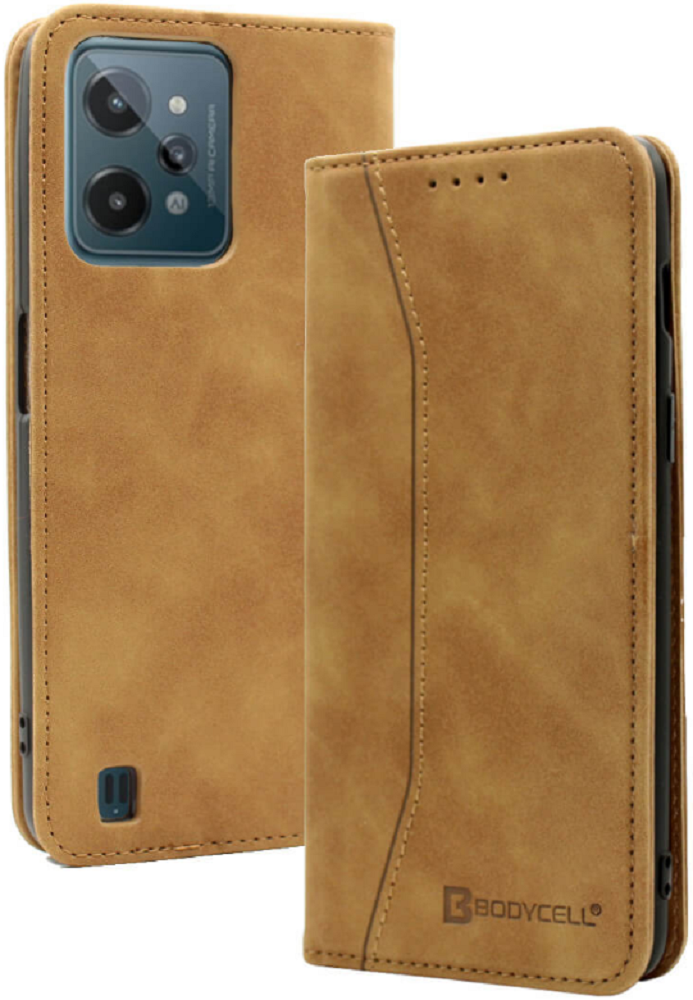 Bodycell Θήκη - Πορτοφόλι Realme C31 - Brown (5206015005077)