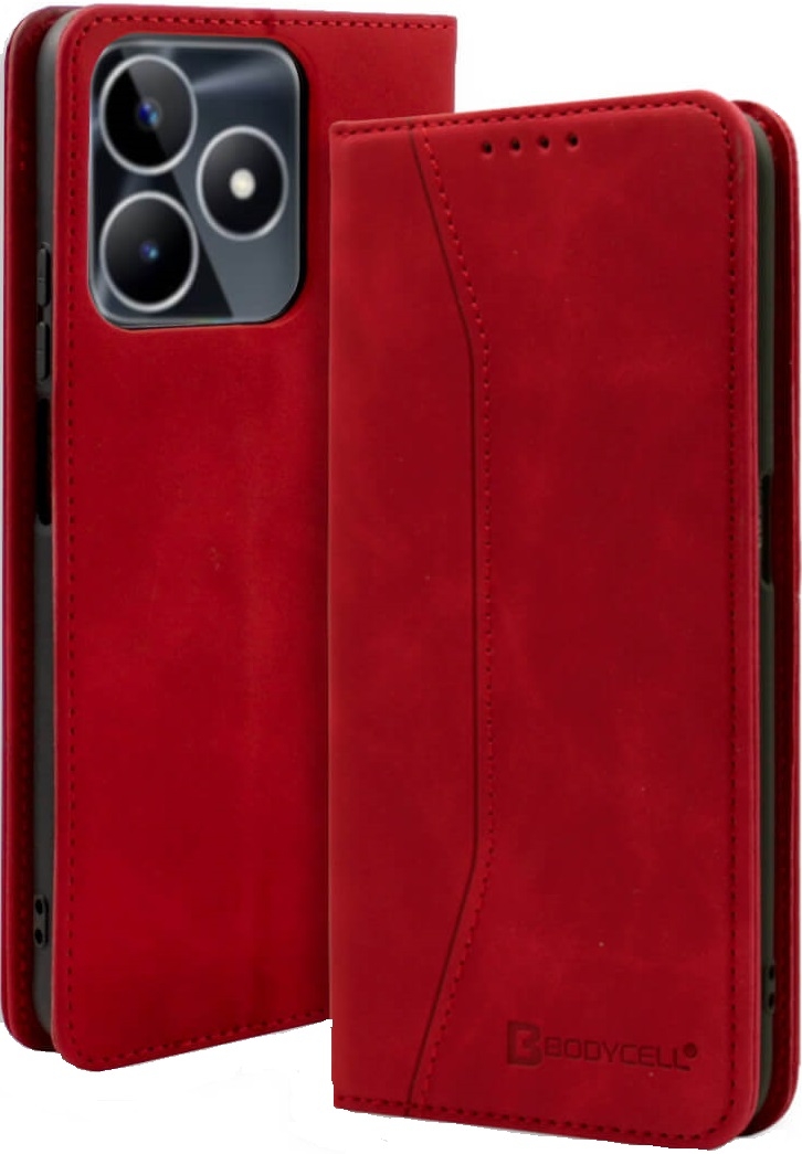 Bodycell Θήκη - Πορτοφόλι Realme C53 / Narzo N53 - Red