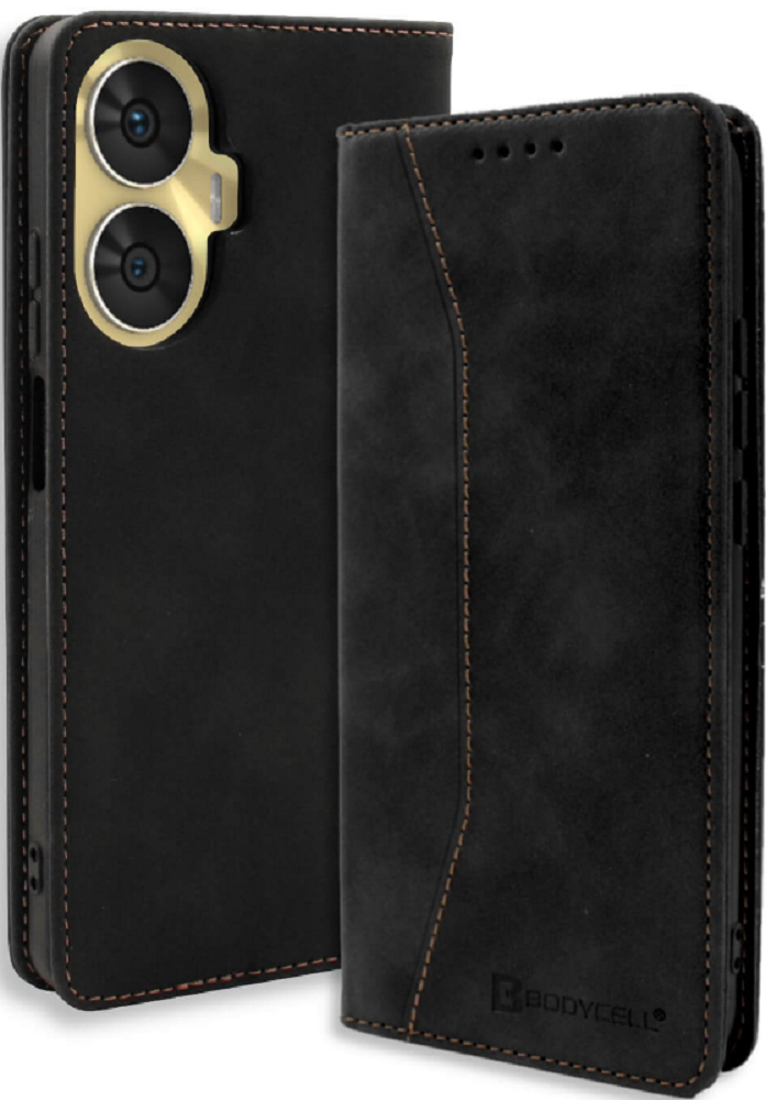 Bodycell Θήκη - Πορτοφόλι Realme C55 - Black