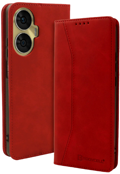 Bodycell Θήκη - Πορτοφόλι Realme C55 - Red