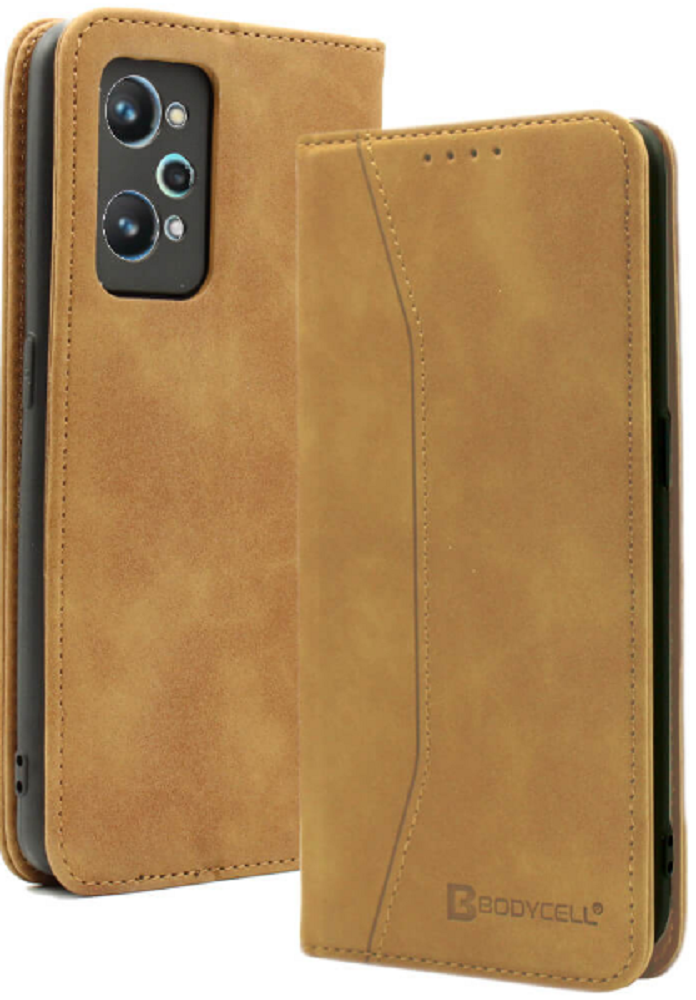 Bodycell Θήκη - Πορτοφόλι Realme GT Neo 2 - Brown