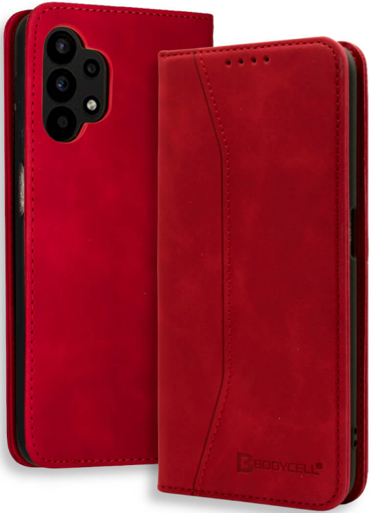 Bodycell Θήκη - Πορτοφόλι Samsung Galaxy A32 4G - Red
