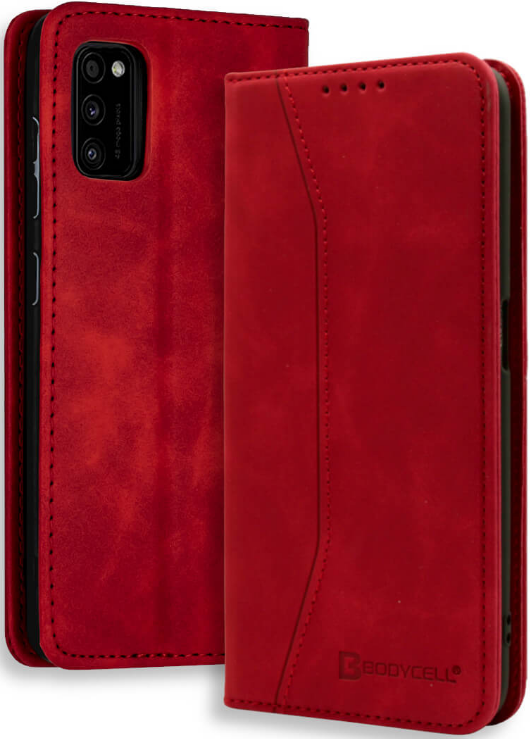 Bodycell Θήκη - Πορτοφόλι Samsung Galaxy A41 - Red