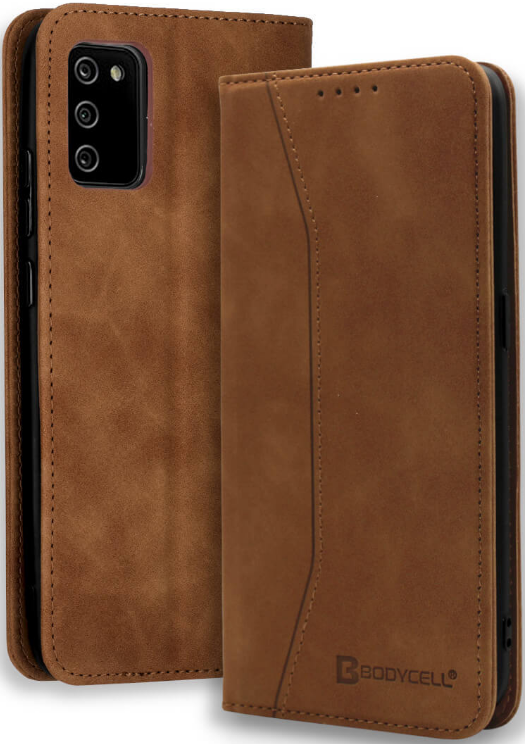 Bodycell Θήκη - Πορτοφόλι Samsung Galaxy A03s - Brown
