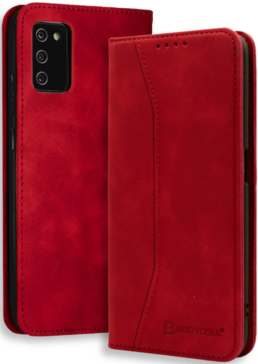 Bodycell Θήκη - Πορτοφόλι Samsung Galaxy A03s - Red