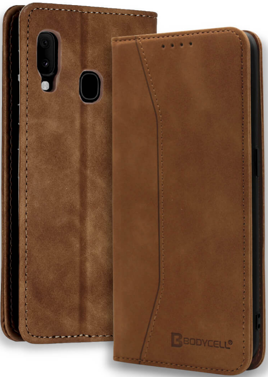 Bodycell Θήκη - Πορτοφόλι Samsung Galaxy A20e - Brown