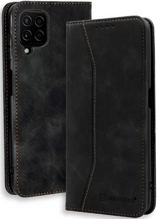 Bodycell Θήκη - Πορτοφόλι Samsung Galaxy A22 4G - Black 