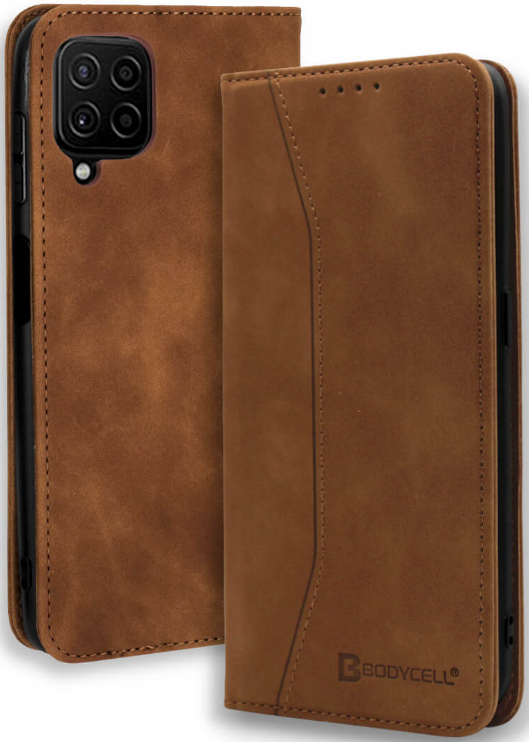 Bodycell Θήκη - Πορτοφόλι Samsung Galaxy A22 4G - Brown