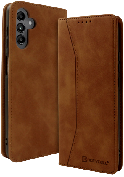 Bodycell Θήκη - Πορτοφόλι Samsung Galaxy A34 - Brown (5206015022272)