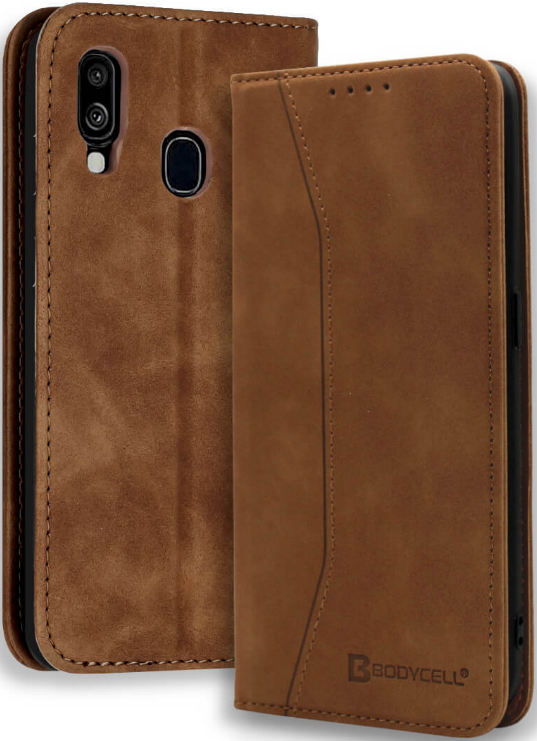 Bodycell Θήκη - Πορτοφόλι Samsung Galaxy A40 - Brown