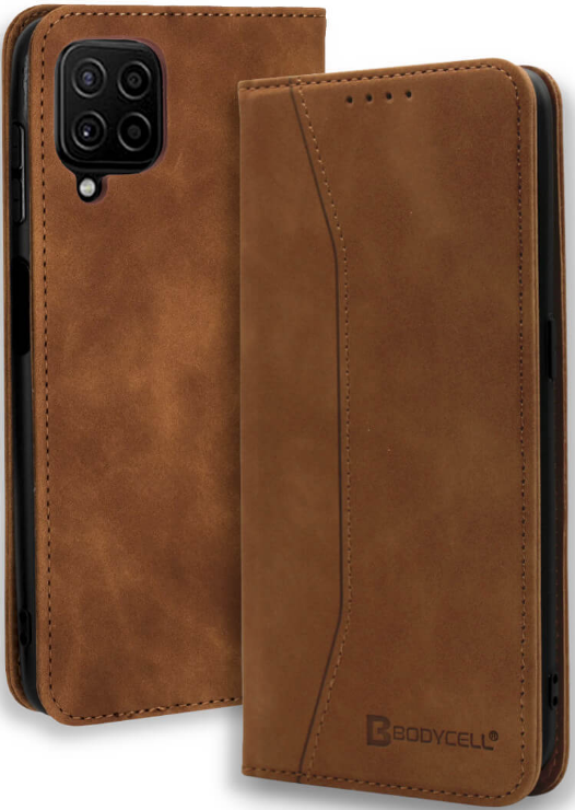 Bodycell Θήκη - Πορτοφόλι Samsung Galaxy A42 5G - Brown
