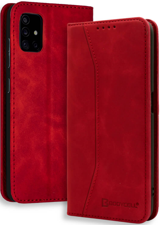 Bodycell Θήκη - Πορτοφόλι Samsung Galaxy A51 - Red