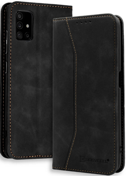 Bodycell Θήκη - Πορτοφόλι Samsung Galaxy A71 - Black