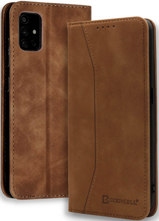 Bodycell Θήκη - Πορτοφόλι Samsung Galaxy A71 - Brown