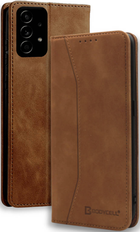 Bodycell Θήκη - Πορτοφόλι Samsung Galaxy A73 5G - Brown